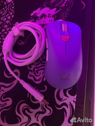 Мышь проводная ZET gaming Edge фиолетовая