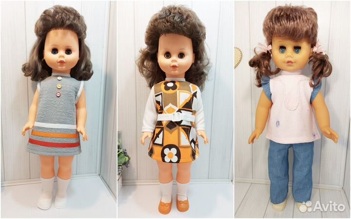 Куклы гдр Плутти VEB Pluti Sonneberg 50-55 см