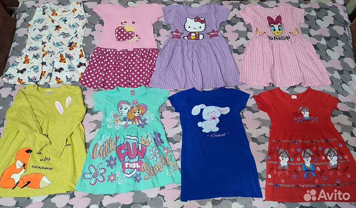 Пакетом одежда на девочку 3-5лет