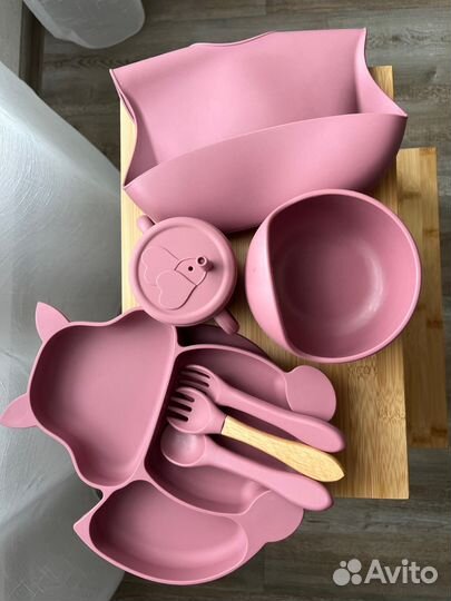 Набор силиконовой посуды для малышей