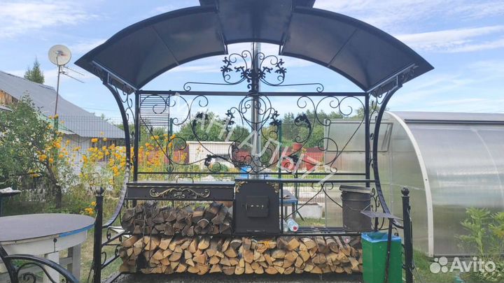 Мангал в стиле лофт