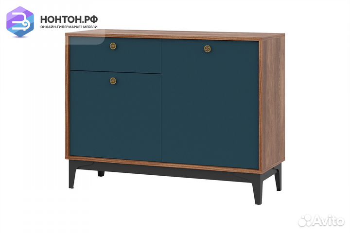 Комод Brass км-3 каштан арвадона / синий