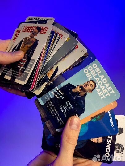 Трэп-карточки (моргенштерн, оксимирон и др реперы)