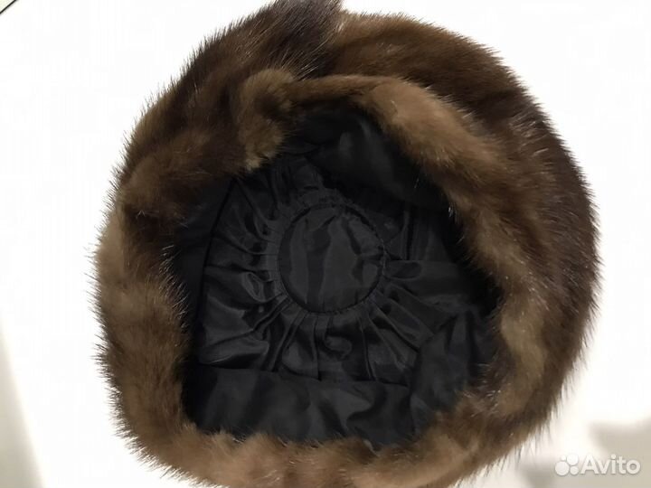 Берет норковый большого размера
