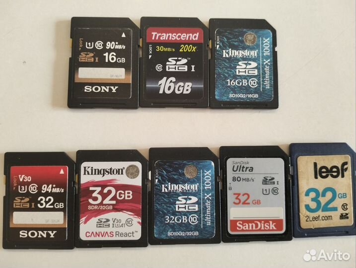 7 шт карта памяти sdhc 16 32 gb
