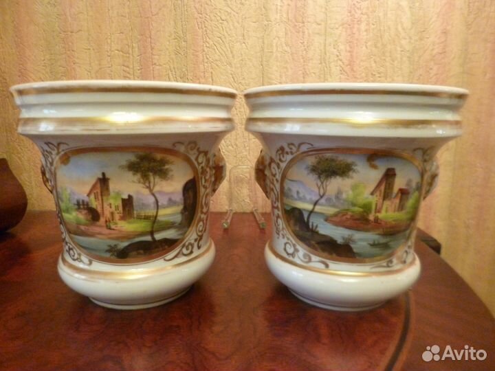 Кашпо. Антиквариат. Old Paris. 19 век