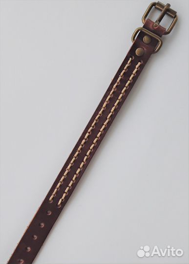 Кожаный браслет в винтажном стиле