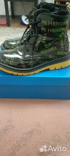 Ботинки демисезонные для девочки 34 размер Кенка