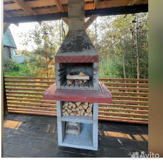 Мангал из бетона