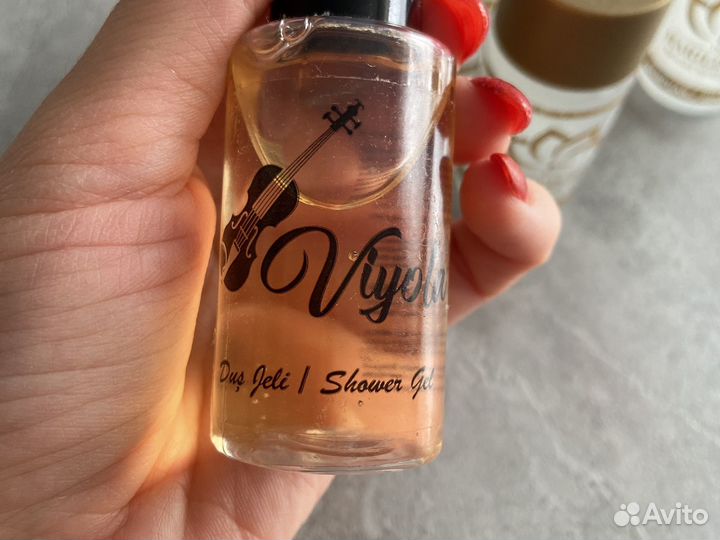 Пробники шампунь 6 шт гель для душа 1 шт Турция