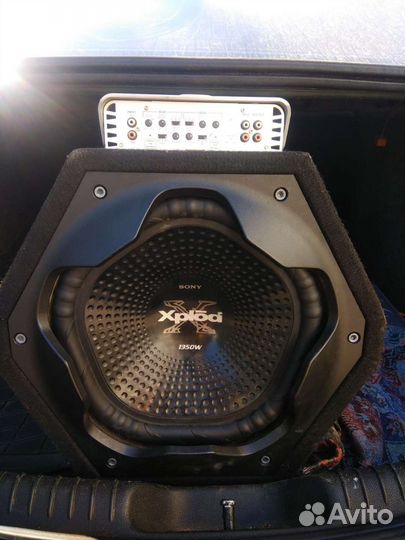 Сабвуфер sony xplod с усилителем