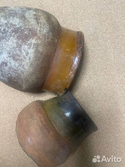 Крынки глиняные старинные битые черепки