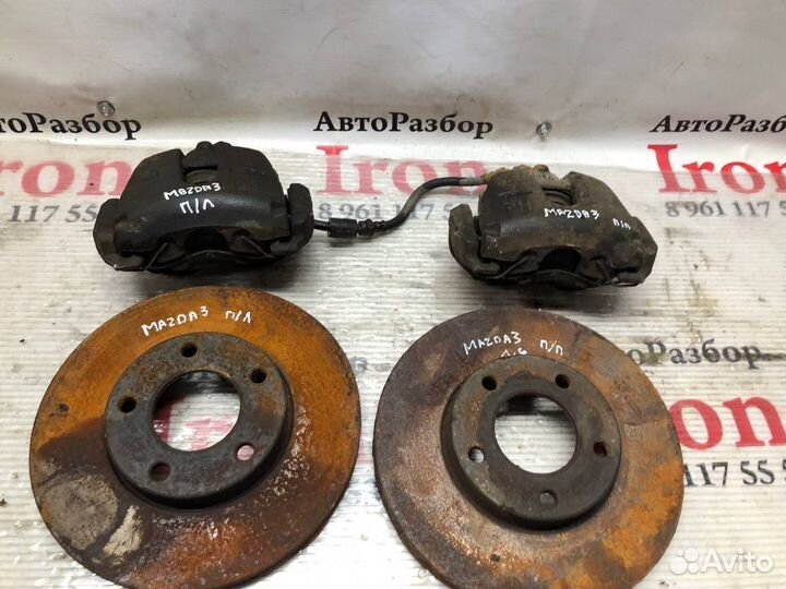 Тормозной суппорт правый передний Mazda 3 bk bl