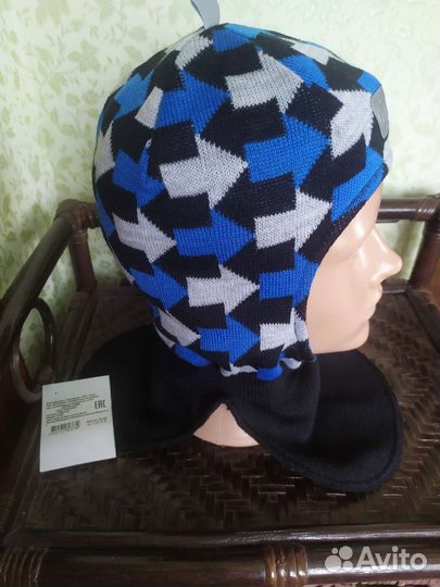 Шапка шлем для мальчика 52 54 р