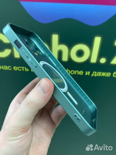 Чехол стеклянный Magsafe iPhone 14 ProMax