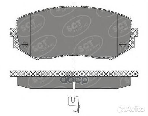 Колодки тормозные дисковые SP482 SCT