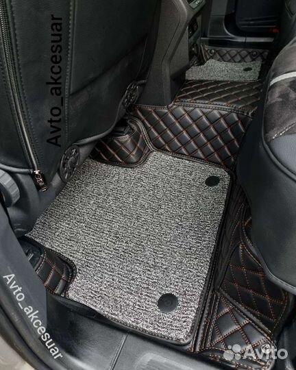 5D Ковры VW Tiguan Touareg - Porshe Cayenne Черные