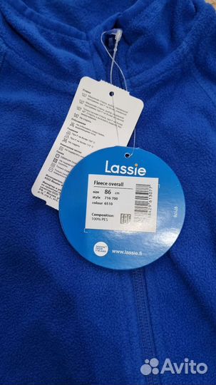Новый Флисовый комбинезон/поддева Lassie, 86+6