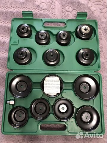 Набор фильтросъемных чашек 14 предметов, jonnesway