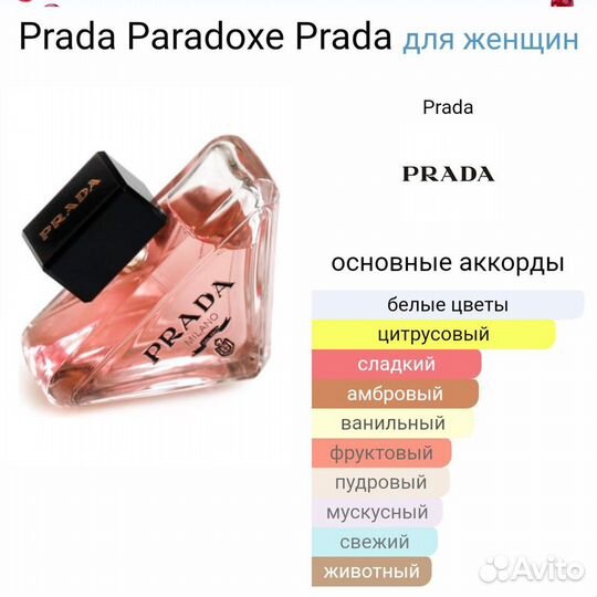 Женский парфюм Prada