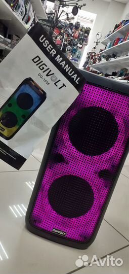 Акустика беспроводная Digivolt караоке подсветка