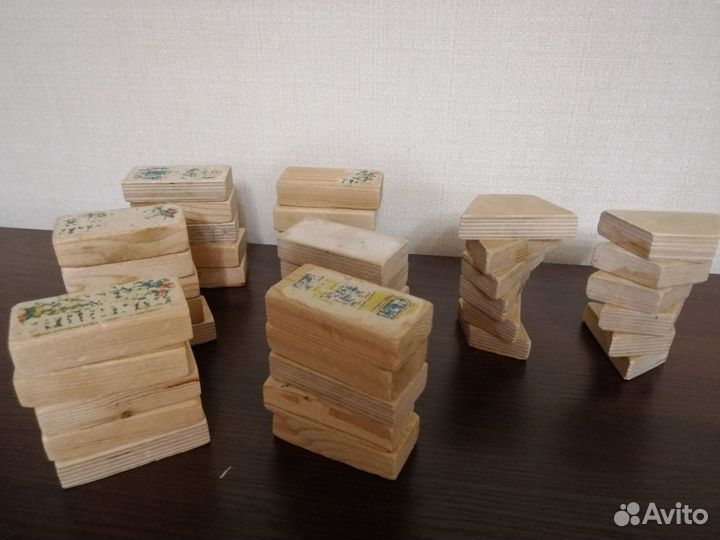 Кубики деревянные СССР 1980г