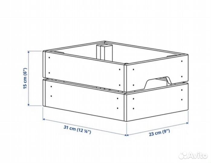 Деревянные корзины IKEA