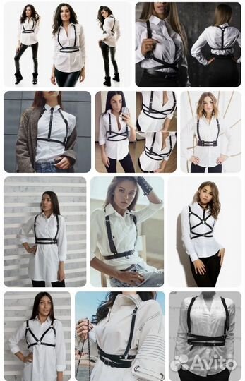 Портупея женская черная