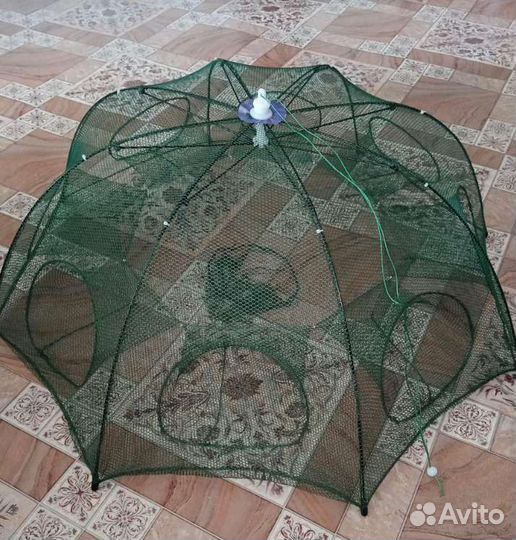 Раколовка для ловли раков и рыбы 8 входов