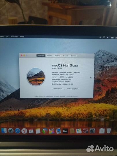 MacBook Pro Retina 13 2014 i5/8/256Gb