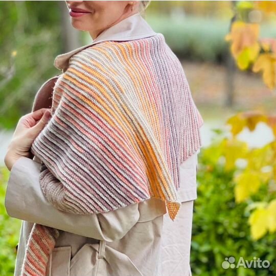 Шарф бактус ручной работы