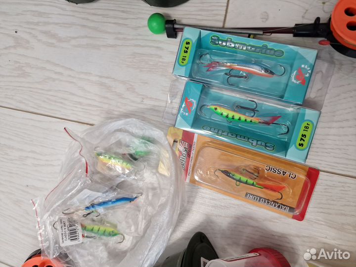 Набор для зимней рыбалки + резиновые сапоги