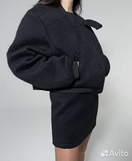 Костюм бомбер и юбка