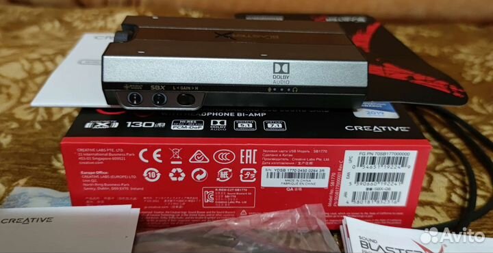 Внешняя звуковая карта Creative Sound Blaster G6