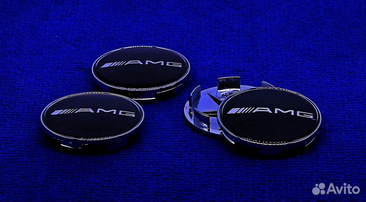 Комплект колпачков неоригинальных дисков AMG