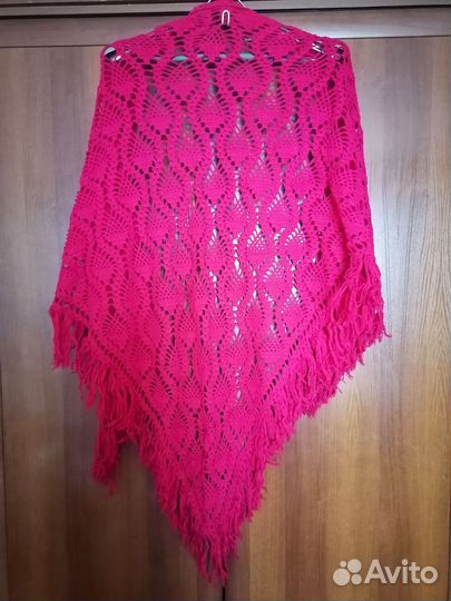 Шаль вязаная, ручная работа
