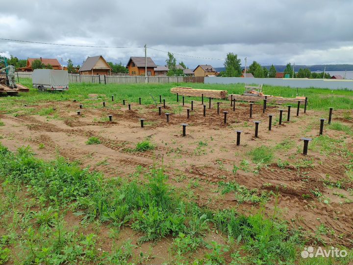 Винтовые сваи под ключ Фундамент на винтовых сваях