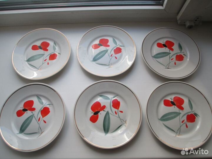 Кофейный Сервиз Маки 60-е гг