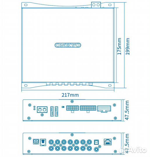 Onkyo X-MD100 DSP процессор с усилителем