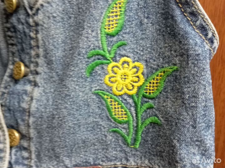 Джинсовый сарафан для девочки