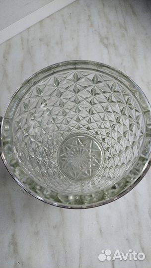 Хрустальная конфетница СССР