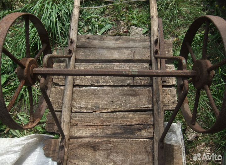 Телега с железными колесами. СССР