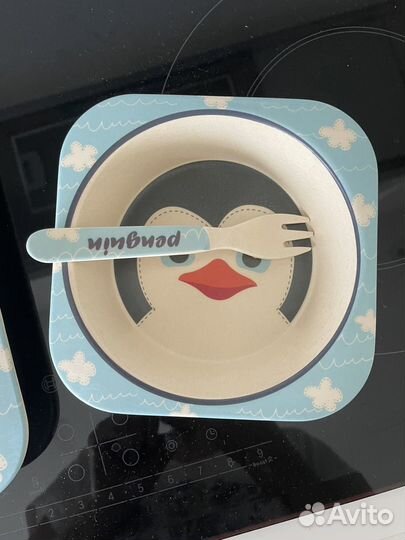 Набор детской посуды и поильник