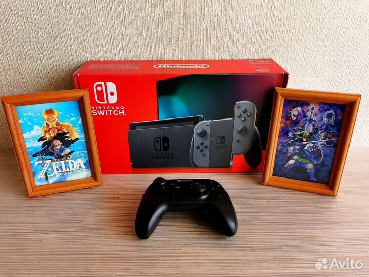 Nintendo switch (rev 2) с играми