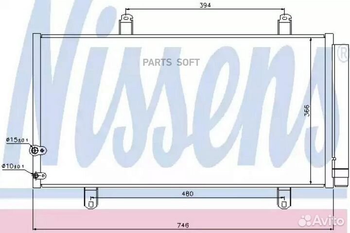 Радиатор кондиционера lexus ES (2007) ES 350 3.5 v