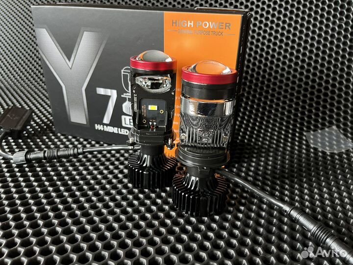 Светодиодные лампы h4 с линзой y7d