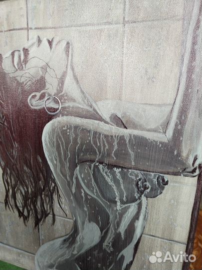 Картина на холсте,акрилом, интерьерная, на подрамн