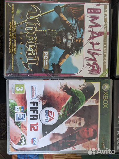 Компьютерные игровые диски, несколько аудиокниг