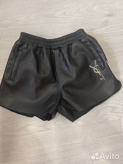 Шорты женские кожаные