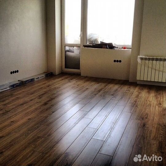 Укладка ламината и кварцвинила под ключ